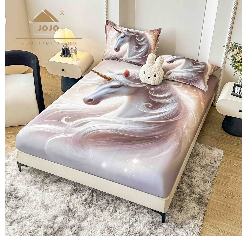 Husa de pat 5D cu elastic pentru saltea + 2 fete de perna HFJ530