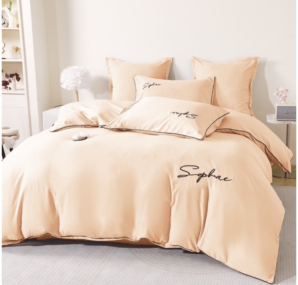 Lenjerie Lux Bumbac fin cu Broderie 6 piese - LX106