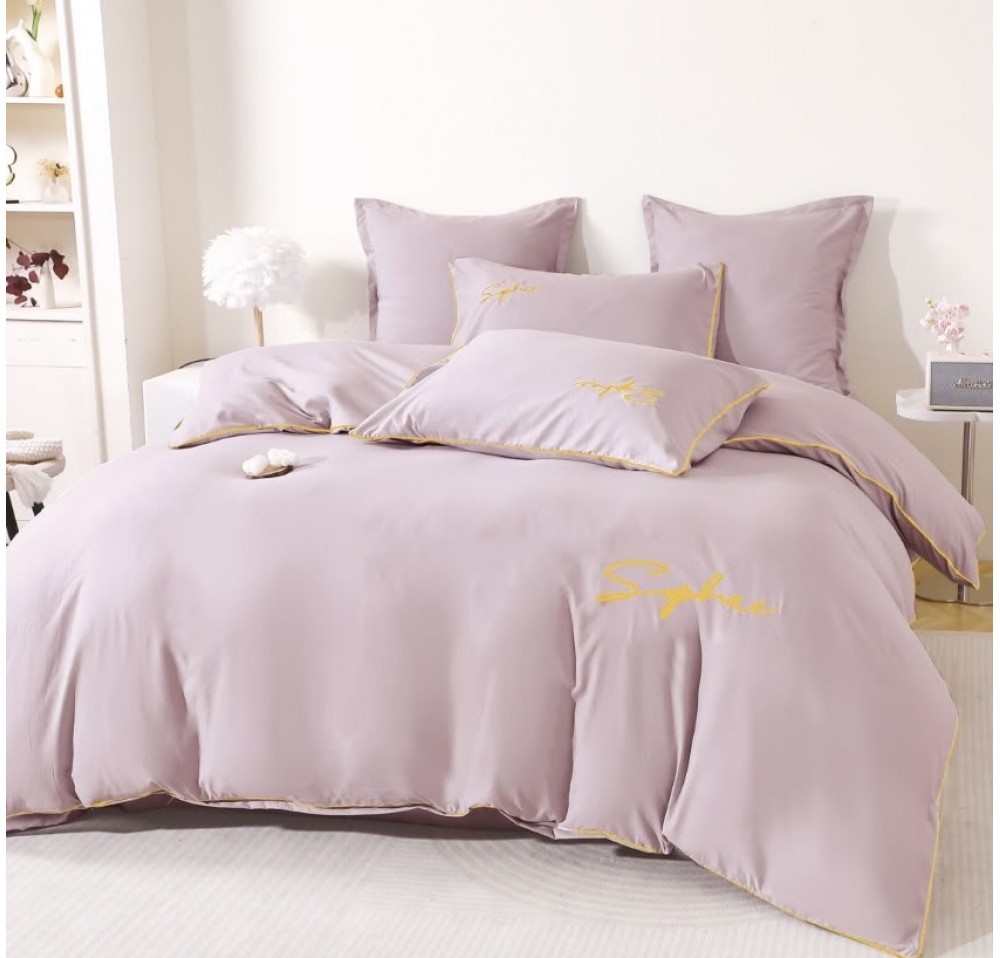 Lenjerie Lux Bumbac fin cu Broderie 6 piese - LX100