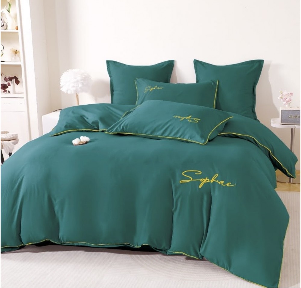 Lenjerie Lux Bumbac fin cu Broderie 6 piese - LX107