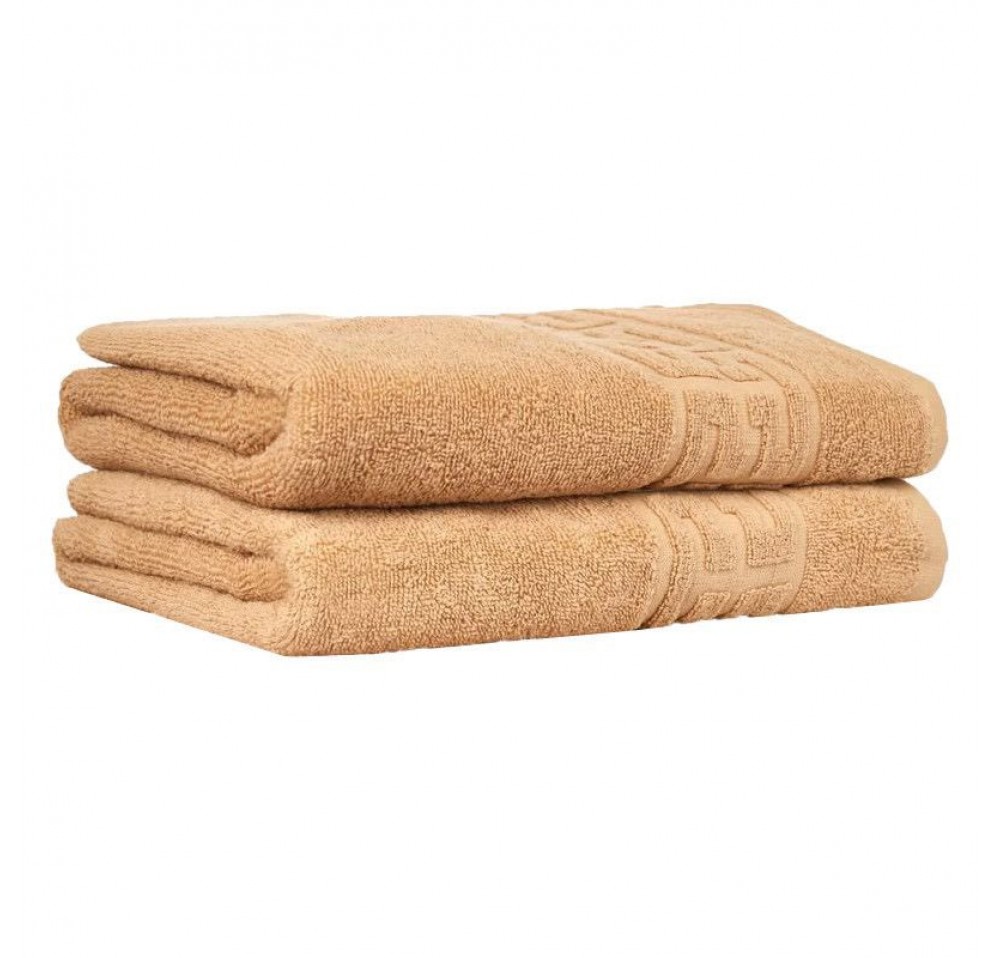 Pachet 2 prosoape baie – Greek Border, 70×140 cm, 100% BEJ