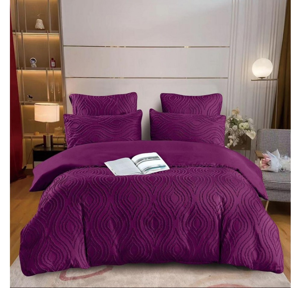 Lenjerie LUX BRODAT din bumbac 6 piese BR02