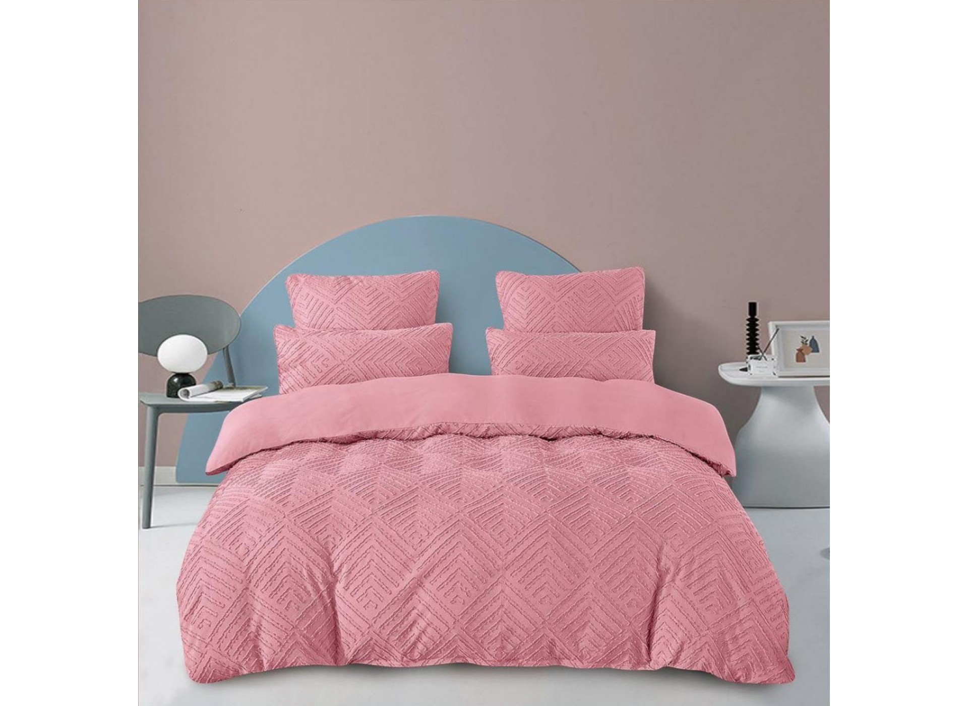 Lenjerie LUX BRODAT din bumbac 6 piese BR04