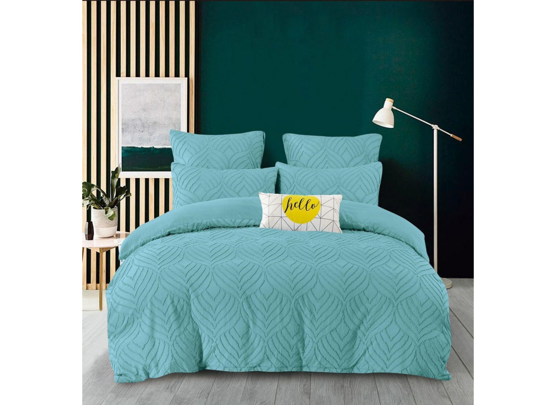 Lenjerie LUX BRODAT din bumbac 6 piese BR11