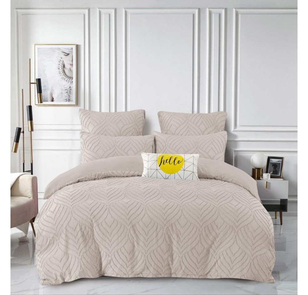 Lenjerie LUX BRODAT din bumbac 6 piese BR21