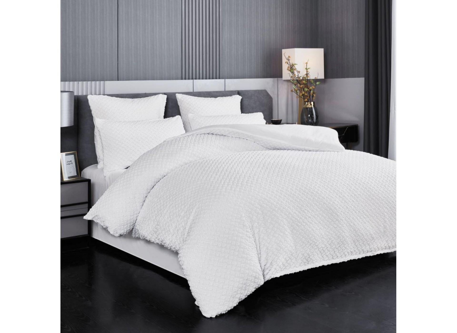 Lenjerie LUX BRODAT din bumbac 6 piese BR34