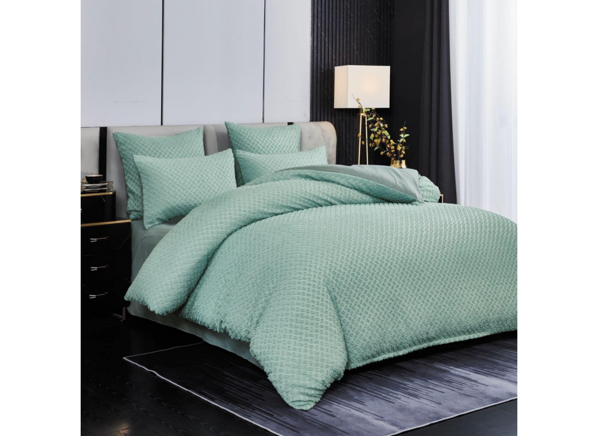 Lenjerie LUX BRODAT din bumbac 6 piese BR36