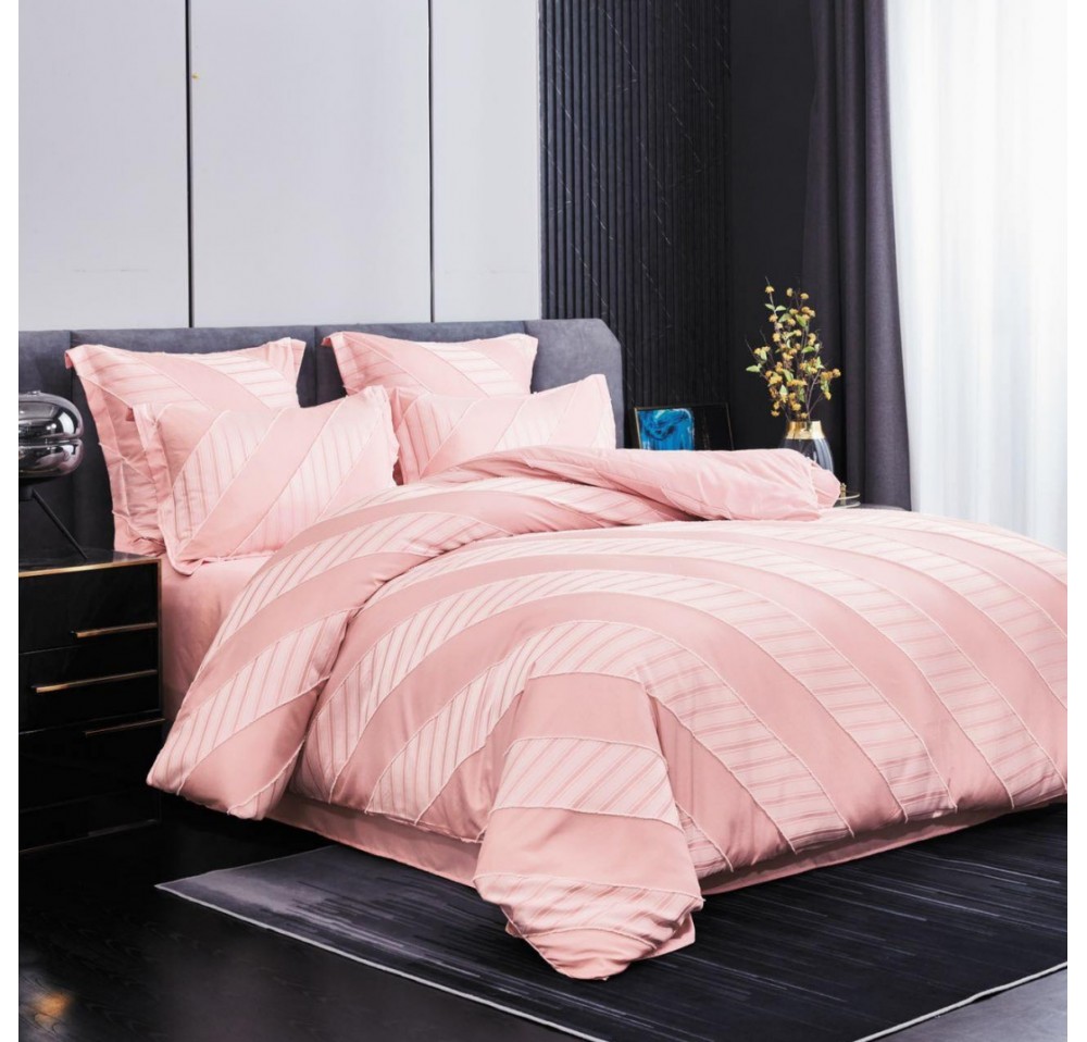 Lenjerie LUX BRODAT din bumbac 6 piese BR40