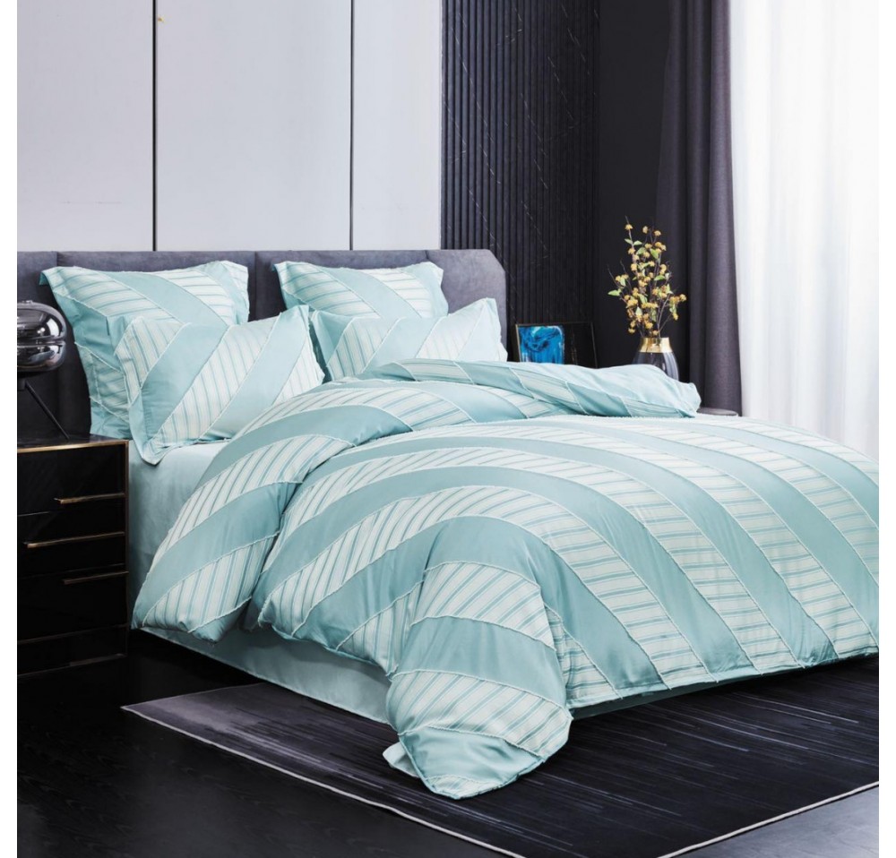 Lenjerie LUX BRODAT din bumbac 6 piese BR41