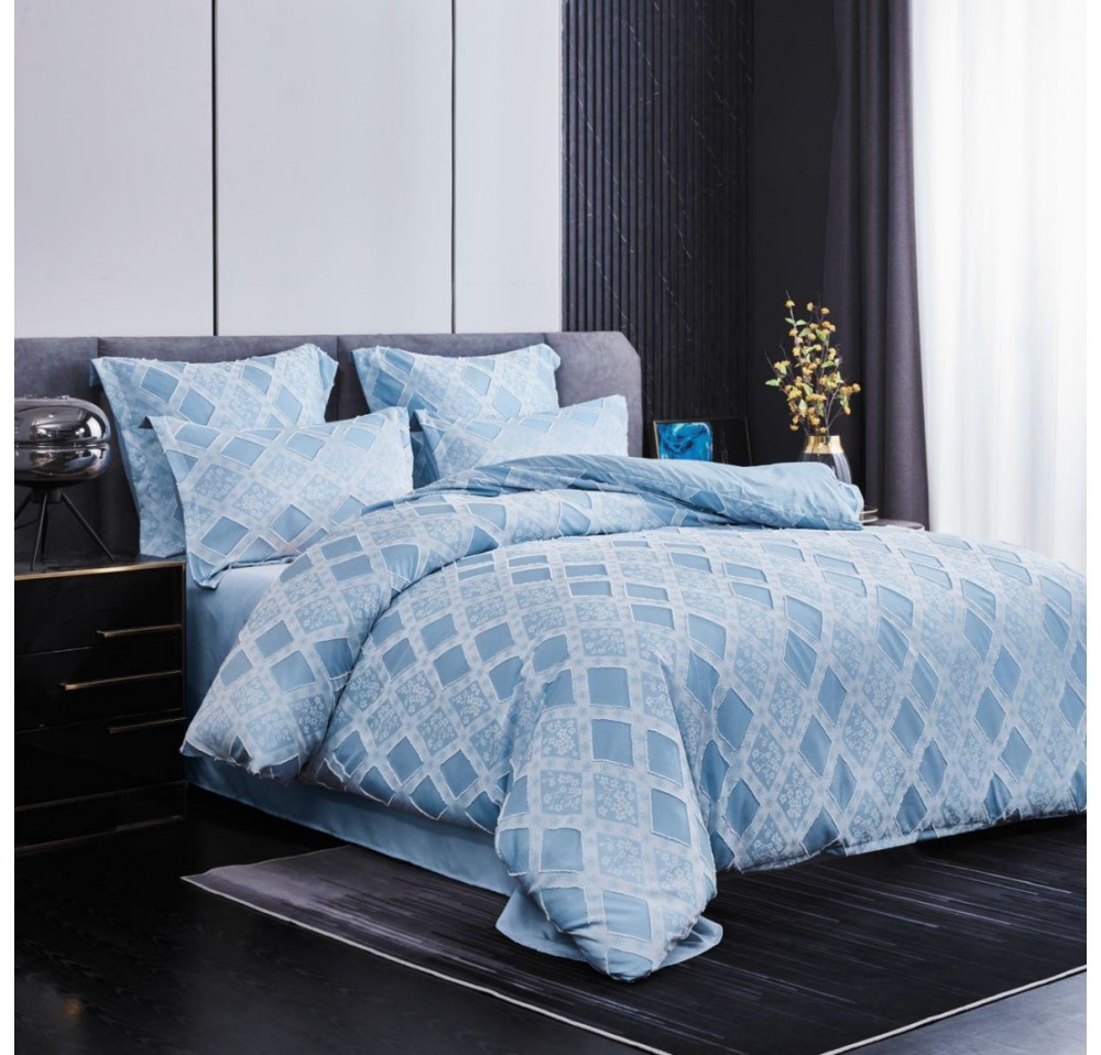 Lenjerie LUX BRODAT din bumbac 6 piese BR47