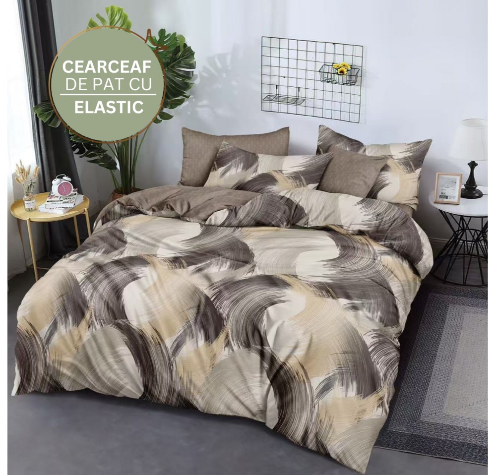 Lenjerie de pat cu Elastic din Finet 6 piese FE021