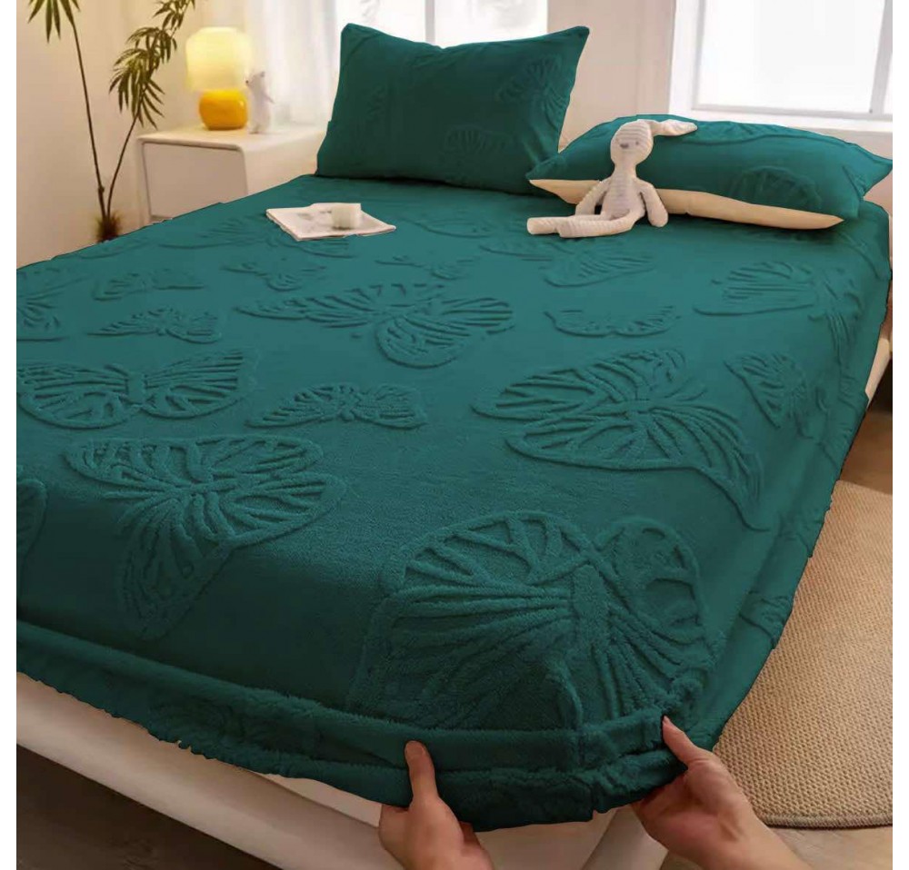 Husa de pat Cocolino cu ELASTIC imprimeu fluturas + 2 Fete de perna  HCF18