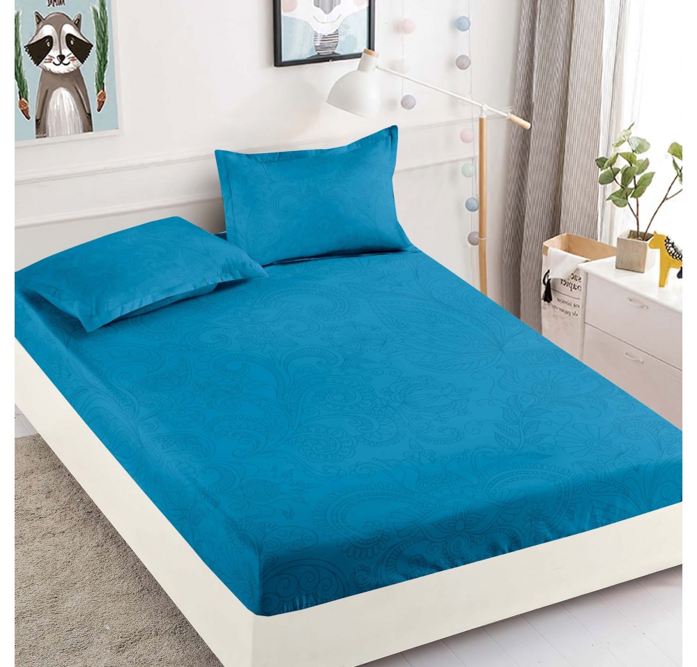 Husa de pat cu elastic pentru saltea + 2 fete de perna HFJ291
