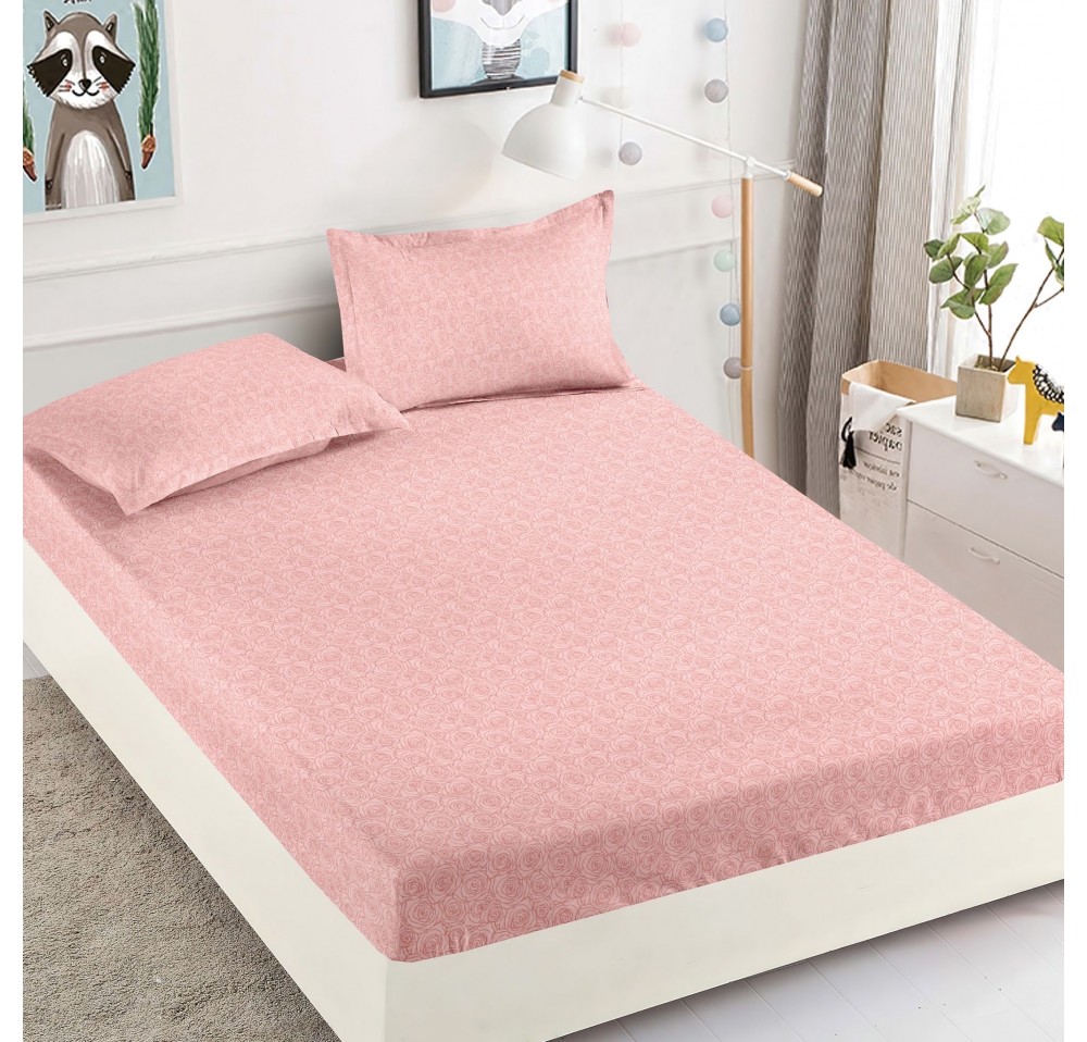 Husa de pat cu elastic pentru saltea + 2 fete de perna HFJ305
