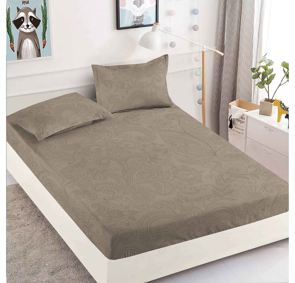 Husa de pat cu elastic pentru saltea + 2 fete de perna HFJ301