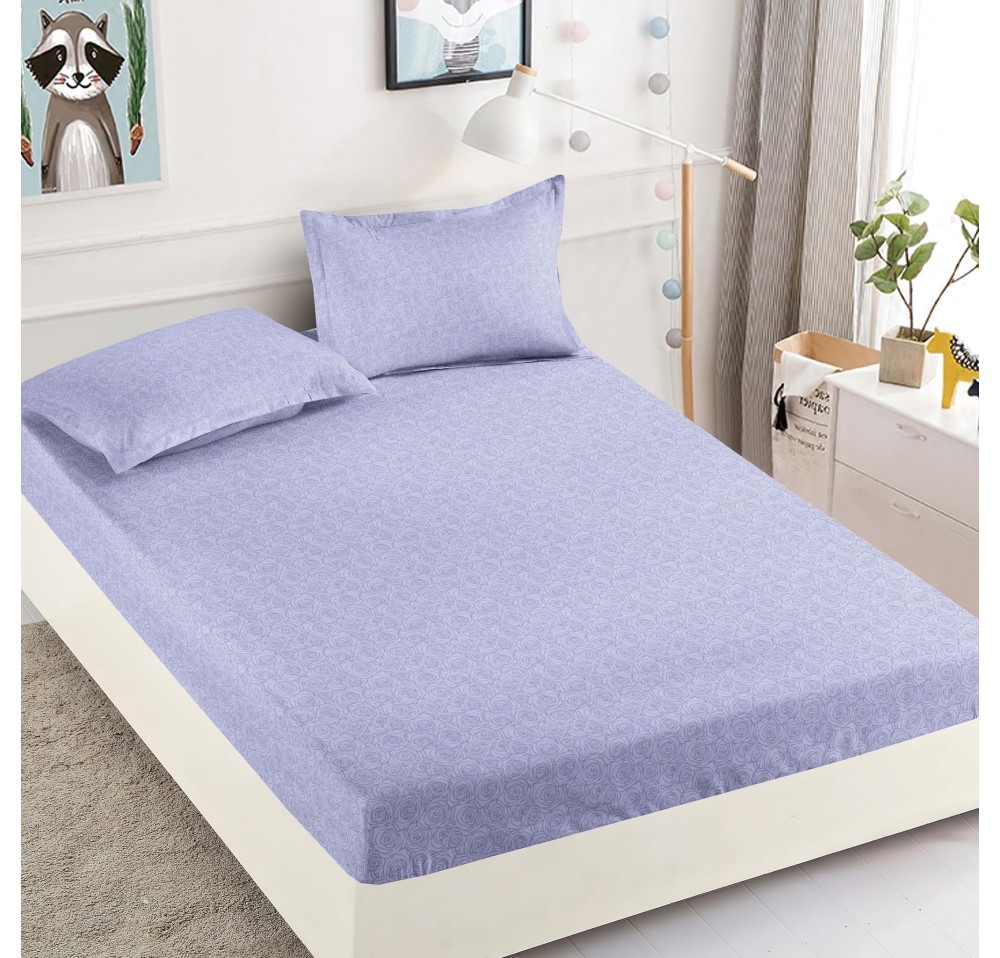 Husa de pat cu elastic pentru saltea + 2 fete de perna HFJ304