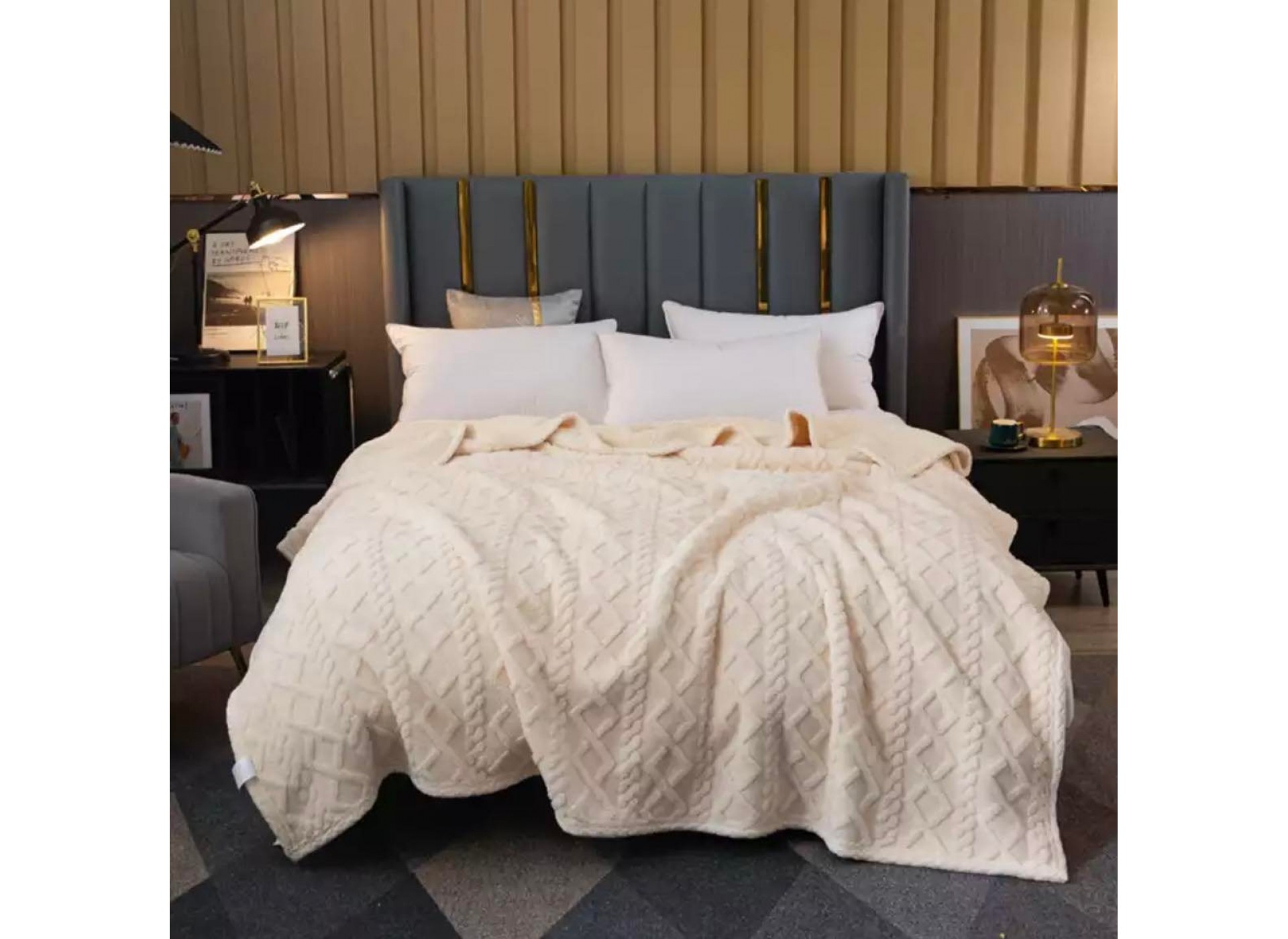 Patura Cocolino LUXURY groasa cu blanita JB02