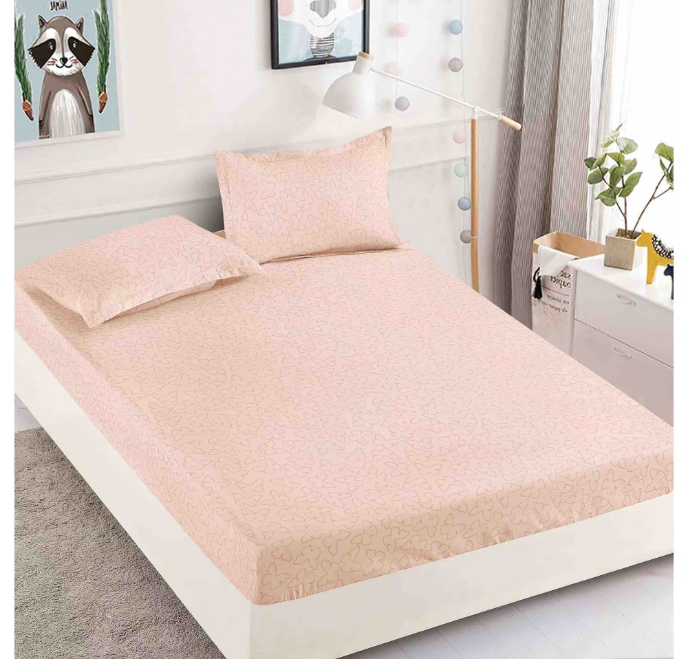Husa de pat cu elastic pentru saltea + 2 fete de perna HFJ348