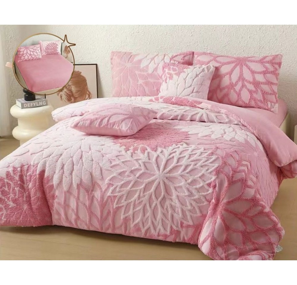 Lenjerie Cocolino Premium, 6 Piese cu Cearceaf Elastic LCP008