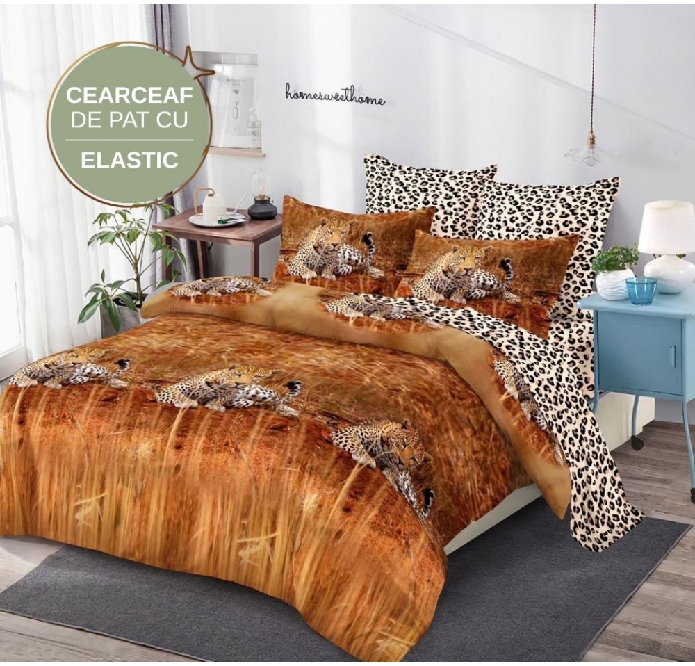 Lenjerie de pat cu Elastic din Finet 6 piese LEC005