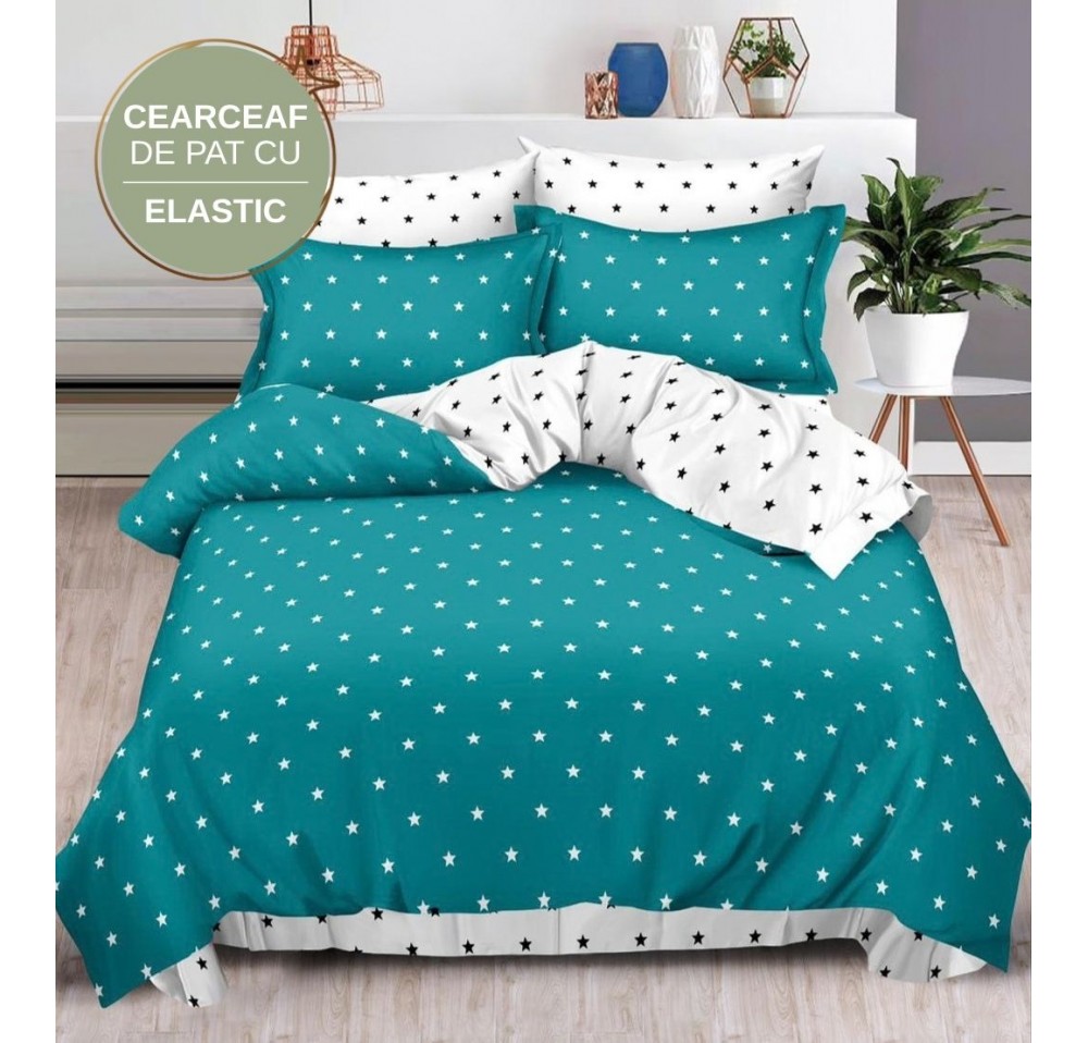 Lenjerie de pat cu Elastic din Finet 6 piese LEC006