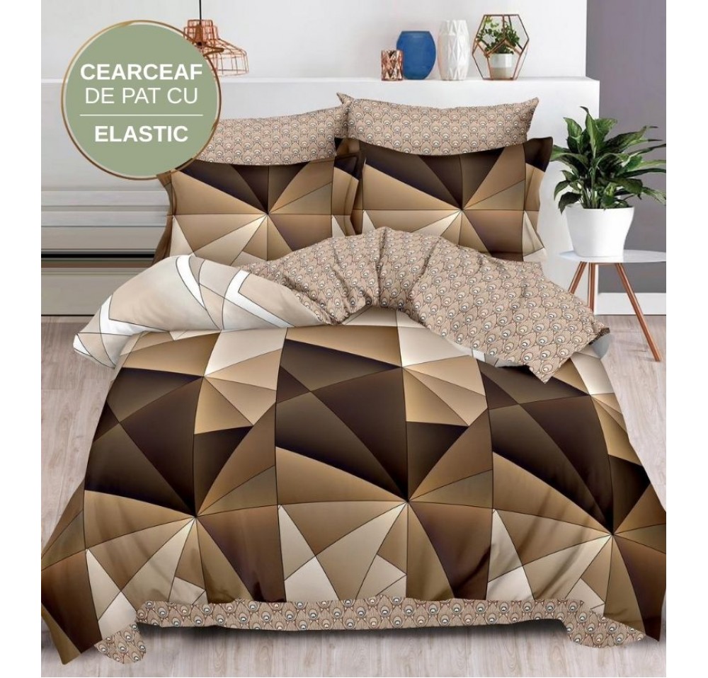 Lenjerie de pat cu Elastic din Finet 6 piese LEC021
