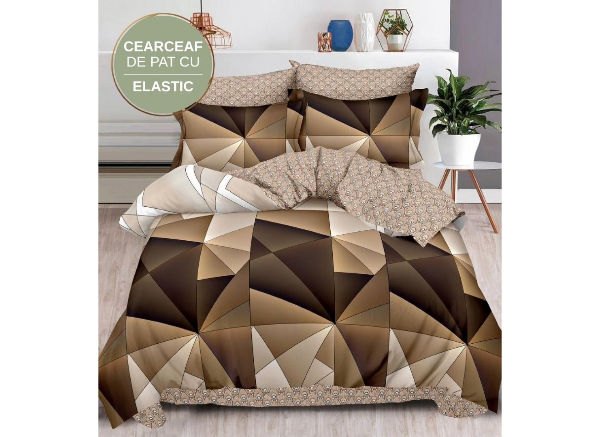 Lenjerie de pat cu Elastic din Finet 6 piese LEC021