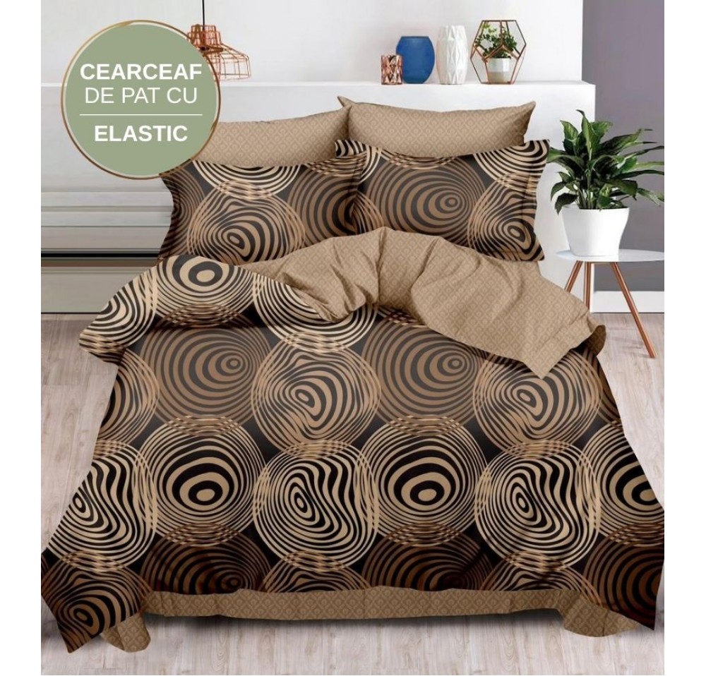 Lenjerie de pat cu Elastic din Finet 6 piese LEC027