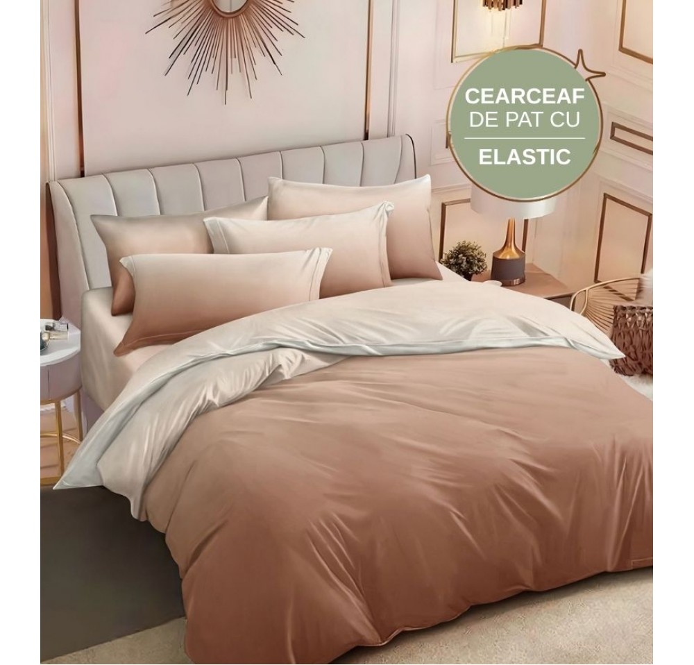 Lenjerie de pat cu Elastic din Finet 6 piese LEC031