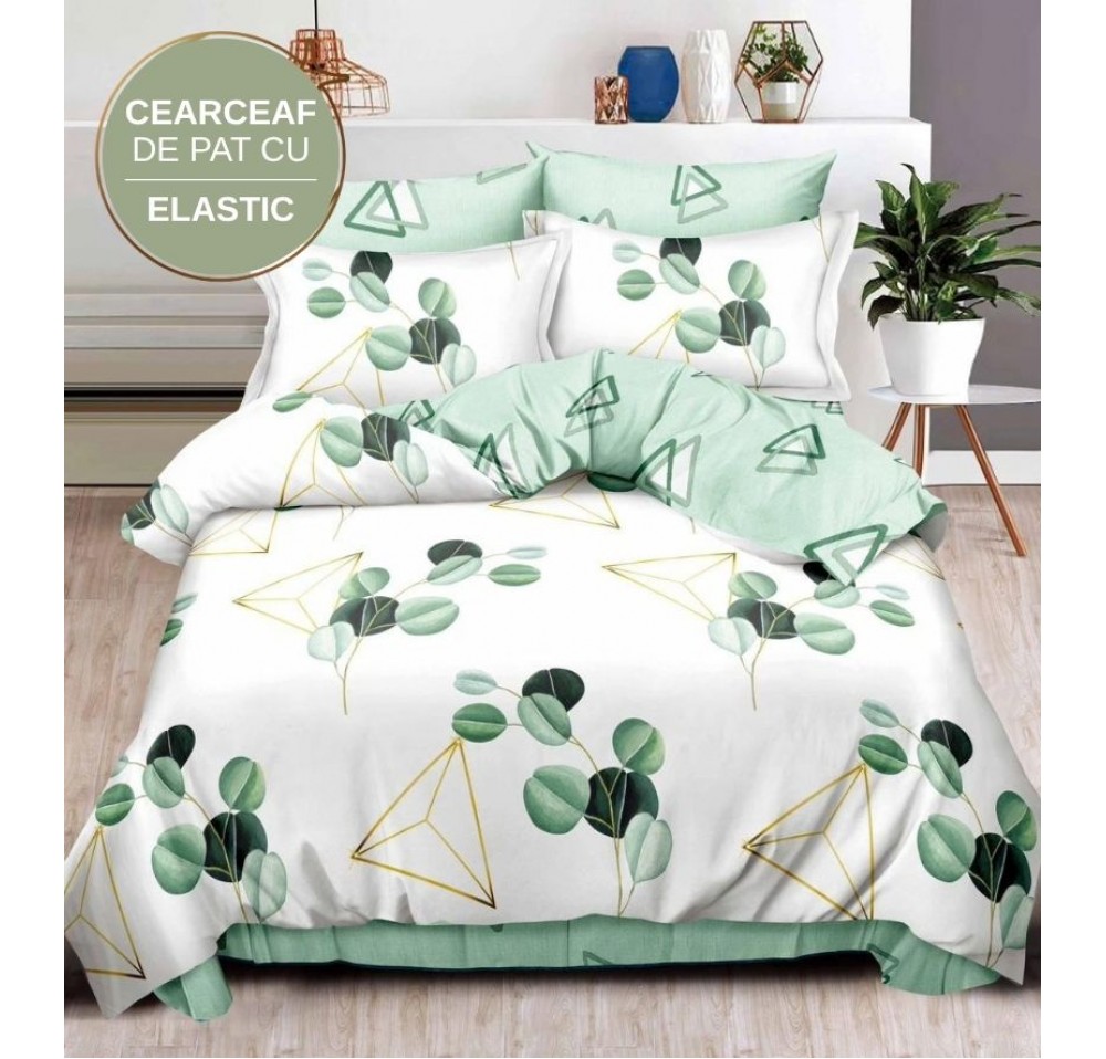 Lenjerie de pat cu Elastic din Finet 6 piese LEC042