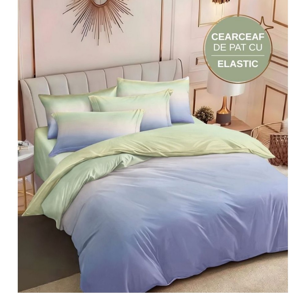 Lenjerie de pat cu Elastic din Finet 6 piese LEC061