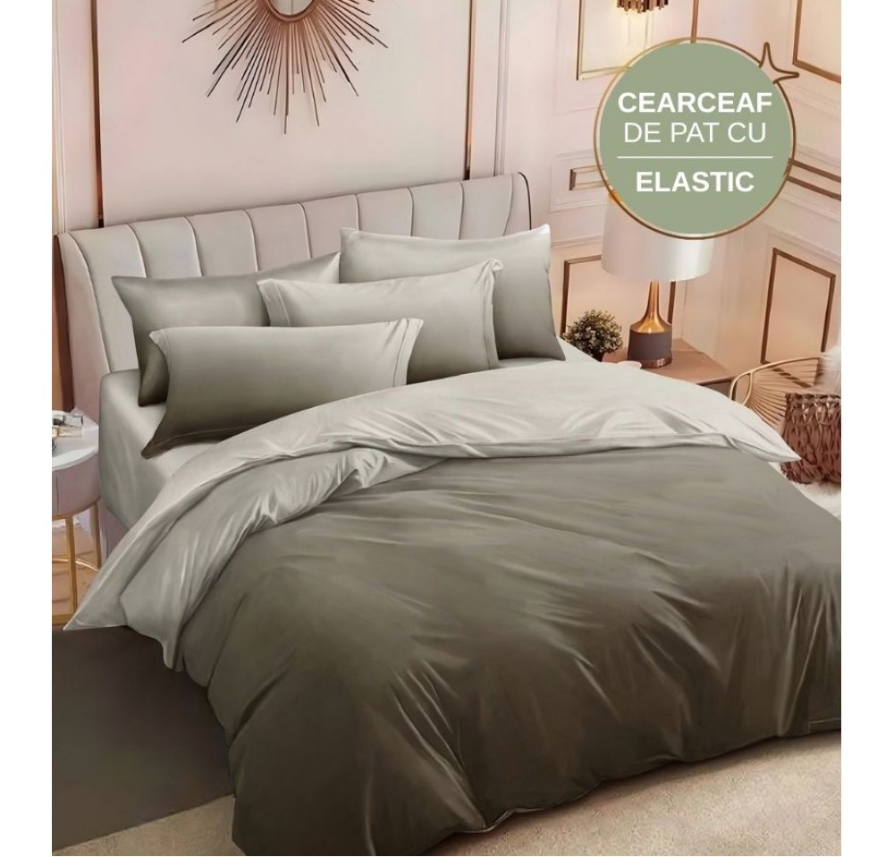 Lenjerie de pat cu Elastic din Finet 6 piese LEC078