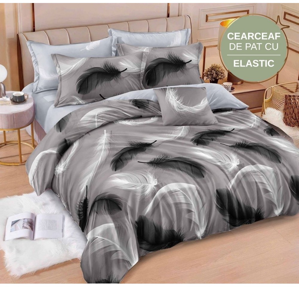 Lenjerie de pat cu Elastic din Finet 6 piese LEC082