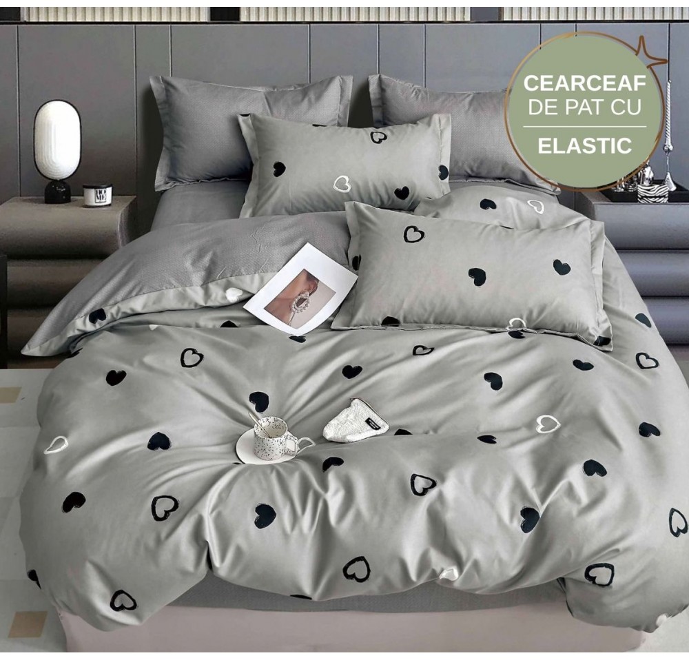 Lenjerie de pat cu Elastic din Finet 6 piese LEC085