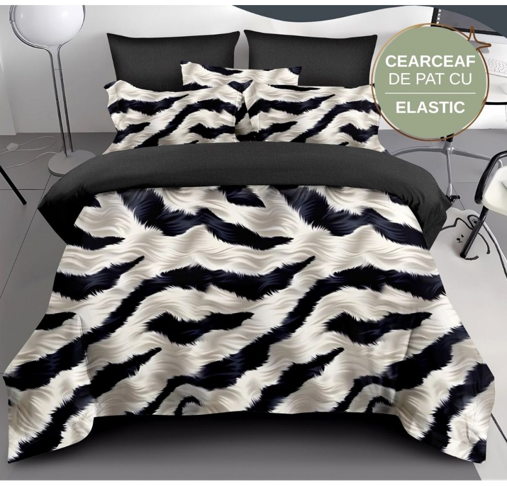 Lenjerie de pat cu Elastic din Finet 6 piese LEC101