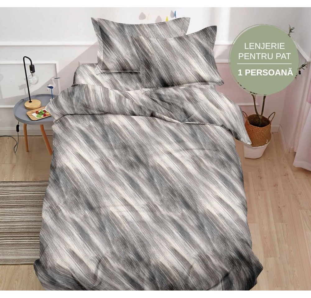 Lenjerie de Pat Finet 1 Persoană, 4 Piese - LS012