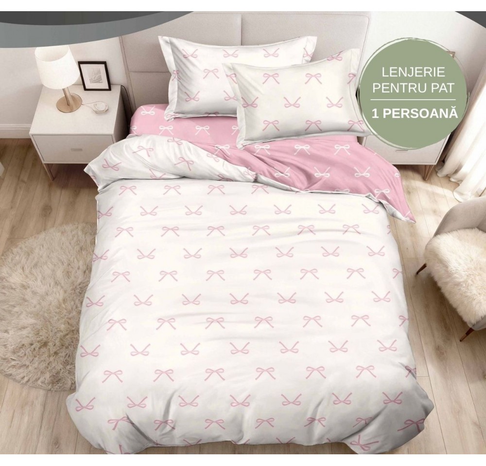 Lenjerie de Pat Finet 1 Persoană, 4 Piese - LS047