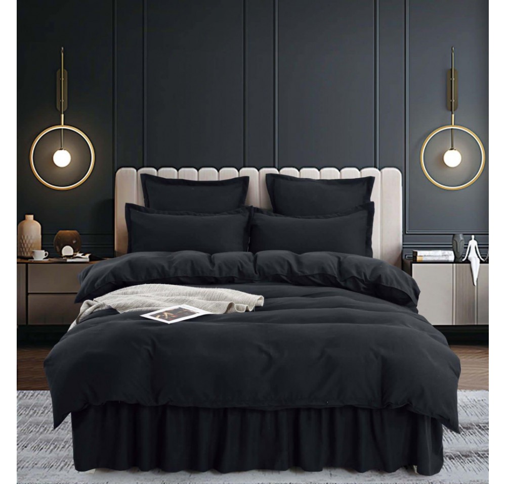 Lenjerii de Lux UNI 6 piese cu VOLANASE LVU007