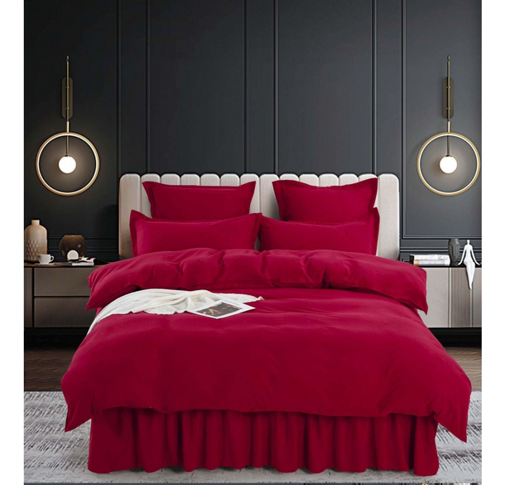 Lenjerii de Lux UNI 6 piese cu VOLANASE LVU013