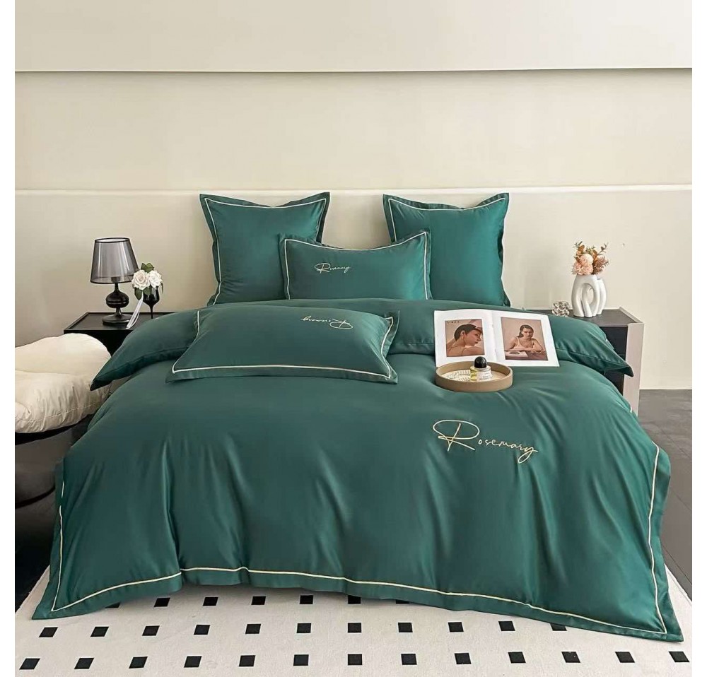 Lenjerie Lux Bumbac fin cu Broderie 6 piese - LX007