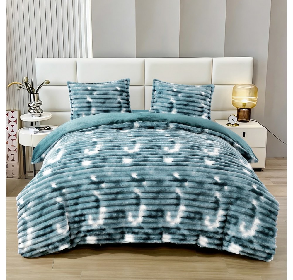 Lenjerie pat super pufoasa Cocolino Fluffy,4 piese,cearceaf elastic - COF33