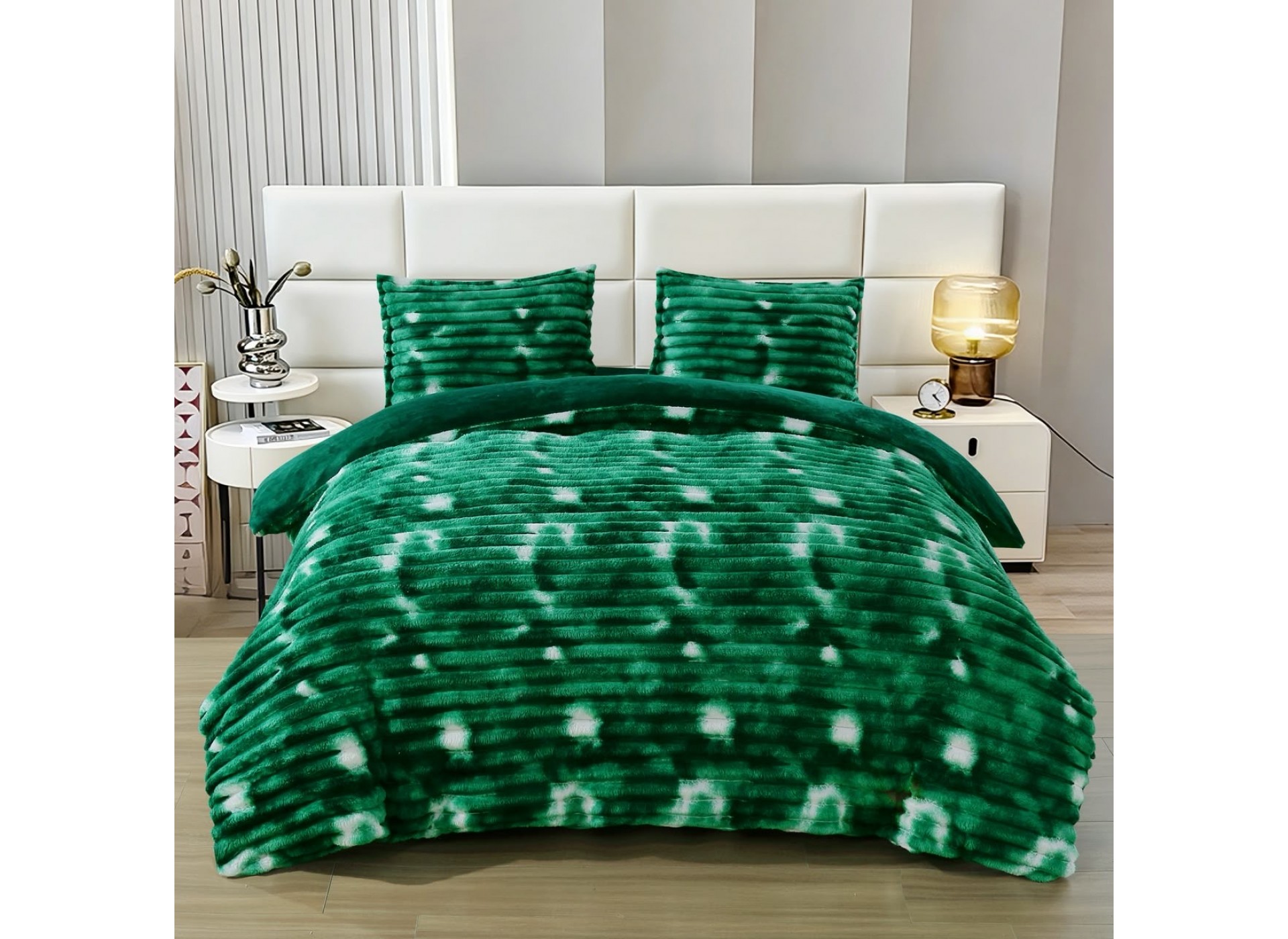 Lenjerie pat super pufoasa Cocolino Fluffy,4 piese,cearceaf elastic - COF35
