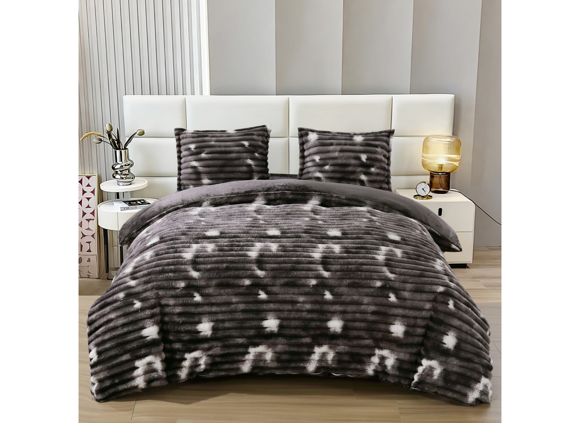 Lenjerie pat super pufoasa Cocolino Fluffy,4 piese,cearceaf elastic - COF36