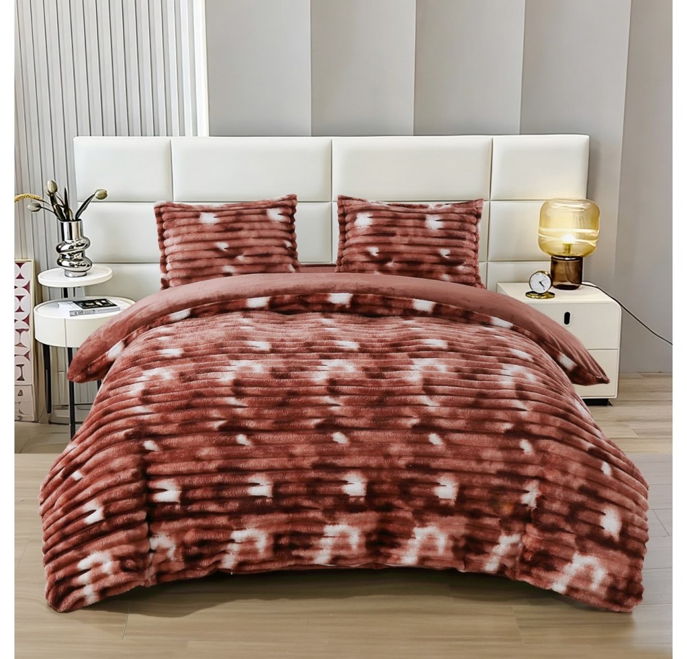 Lenjerie pat super pufoasa Cocolino Fluffy,4 piese,cearceaf elastic - COF37