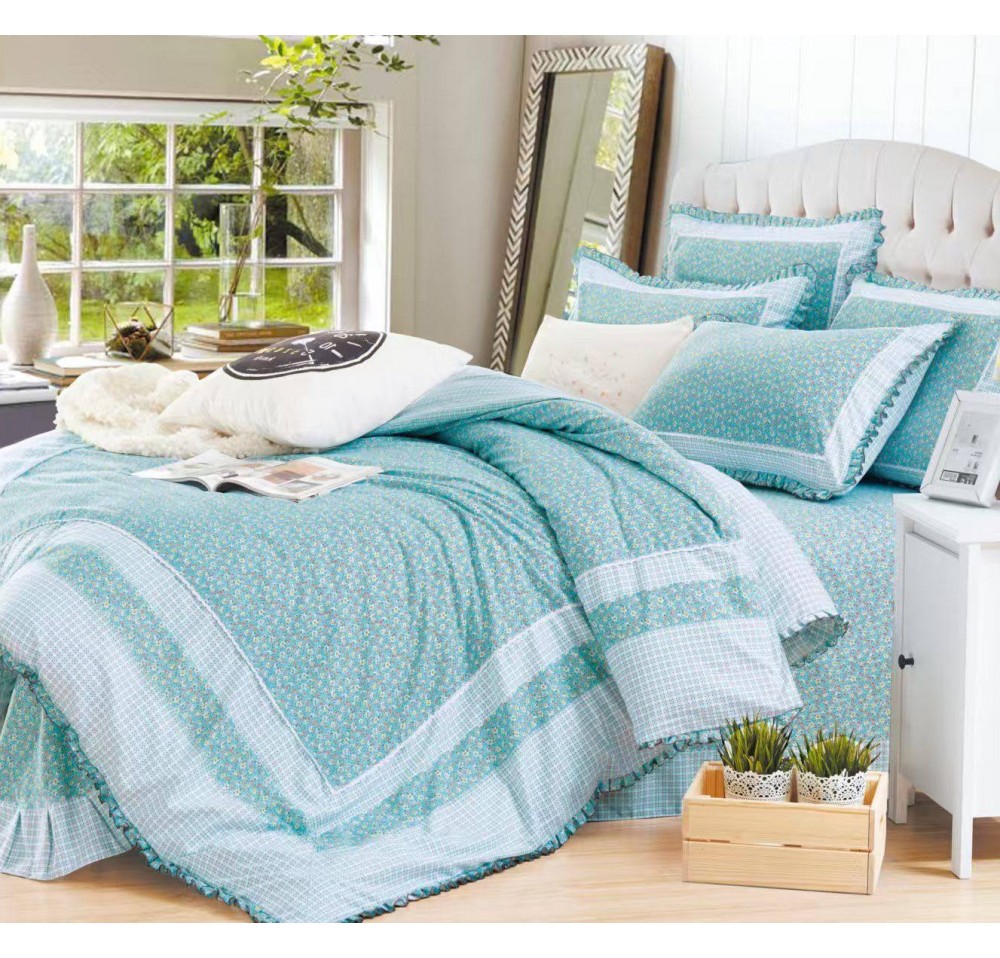 Lenjerie DELUXE din Bumbac Soft Touch cu Volanase BV073