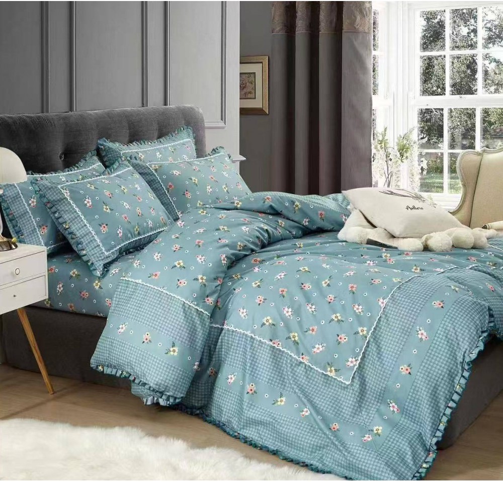Lenjerie DELUXE din Bumbac Soft Touch cu Volanase BV058