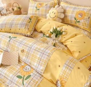 Lenjerii Deluxe din bumbac soft touch cu broderie si volanase